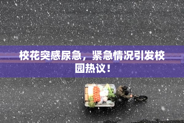 校花突感尿急，紧急情况引发校园热议！