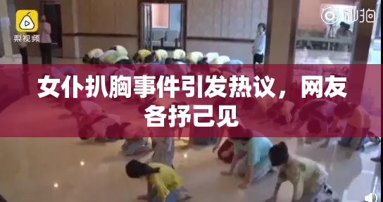 女仆扒胸事件引发热议，网友各抒己见