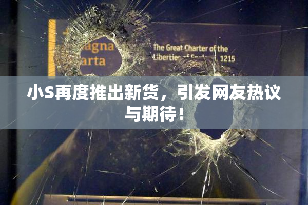 小S再度推出新货，引发网友热议与期待！