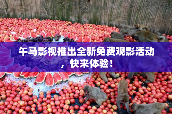 午马影视推出全新免费观影活动，快来体验！