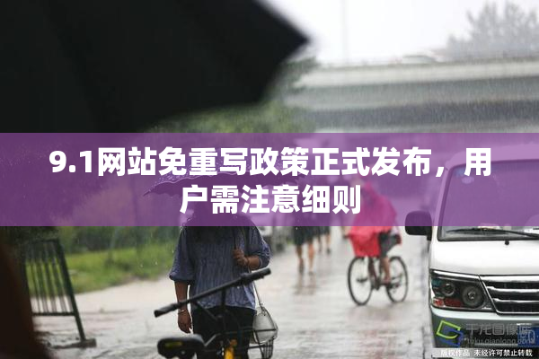 9.1网站免重写政策正式发布，用户需注意细则