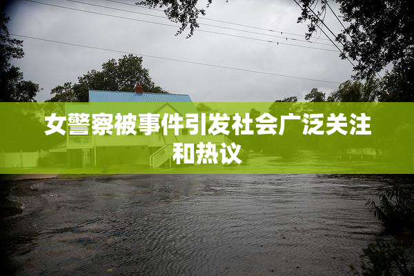 女警察被事件引发社会广泛关注和热议