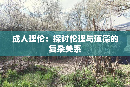 成人理伦：探讨伦理与道德的复杂关系