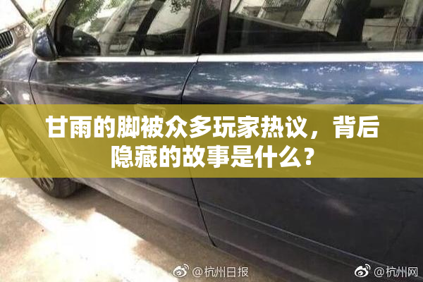 甘雨的脚被众多玩家热议，背后隐藏的故事是什么？