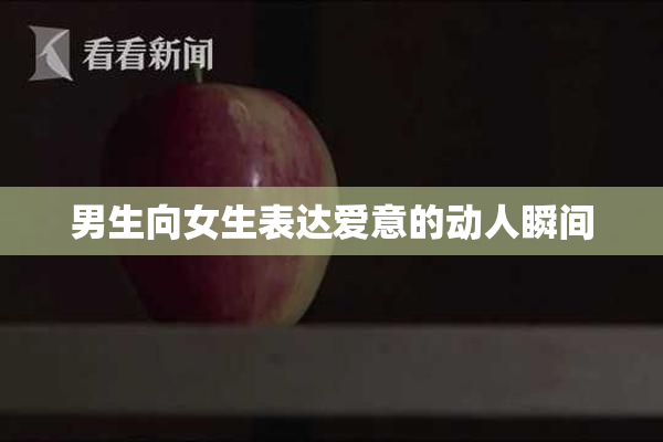 男生向女生表达爱意的动人瞬间