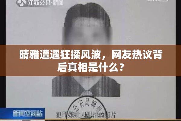 晴雅遭遇狂揉风波，网友热议背后真相是什么？
