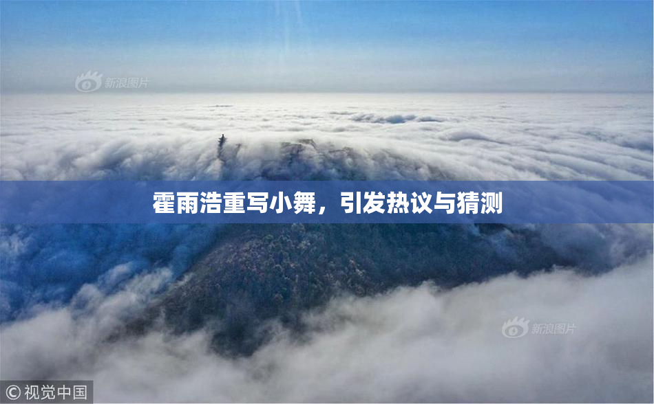 霍雨浩重写小舞，引发热议与猜测