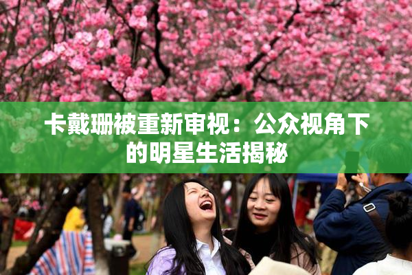 卡戴珊被重新审视：公众视角下的明星生活揭秘