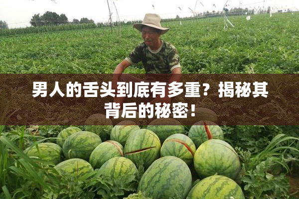 男人的舌头到底有多重？揭秘其背后的秘密！