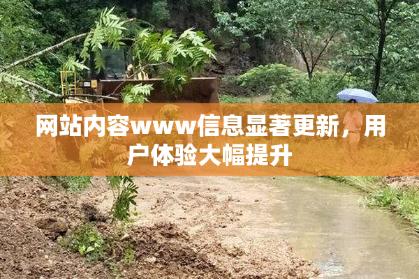 网站内容www信息显著更新，用户体验大幅提升