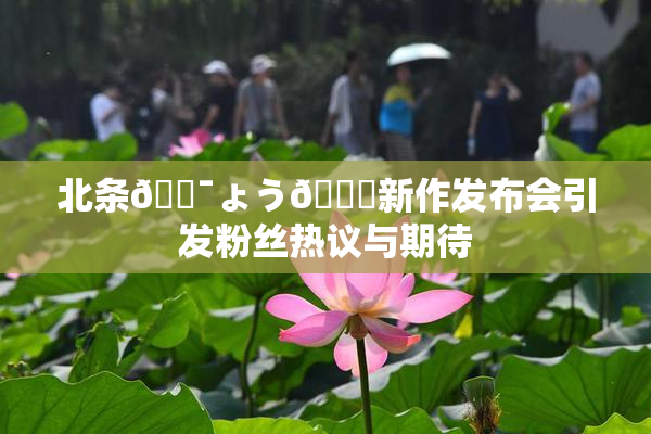 北条🔯ょう🍓新作发布会引发粉丝热议与期待