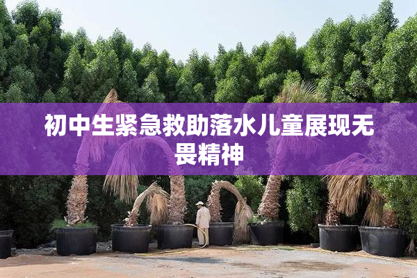 初中生紧急救助落水儿童展现无畏精神