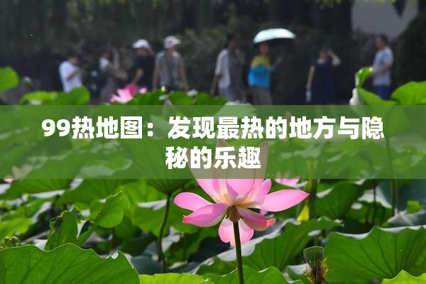 99热地图：发现最热的地方与隐秘的乐趣