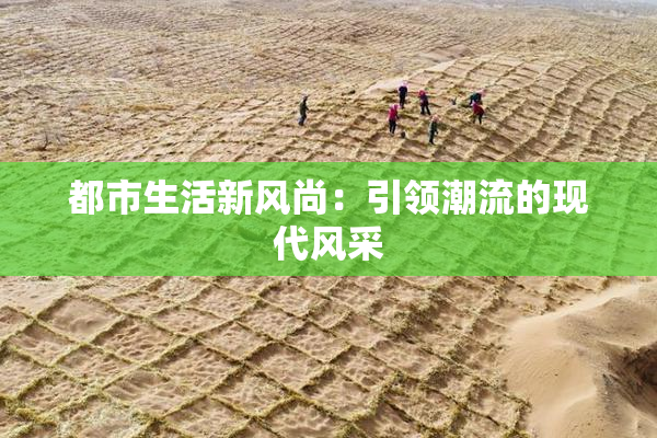 都市生活新风尚：引领潮流的现代风采