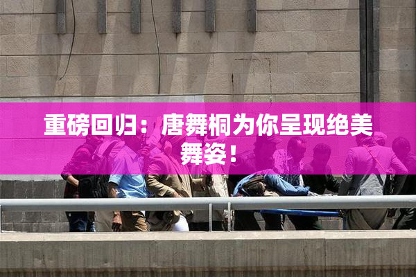 重磅回归：唐舞桐为你呈现绝美舞姿！