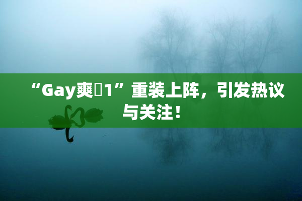 “Gay爽擼1”重装上阵，引发热议与关注！