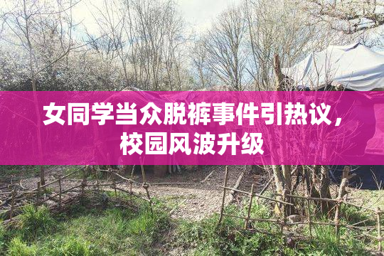 女同学当众脱裤事件引热议，校园风波升级