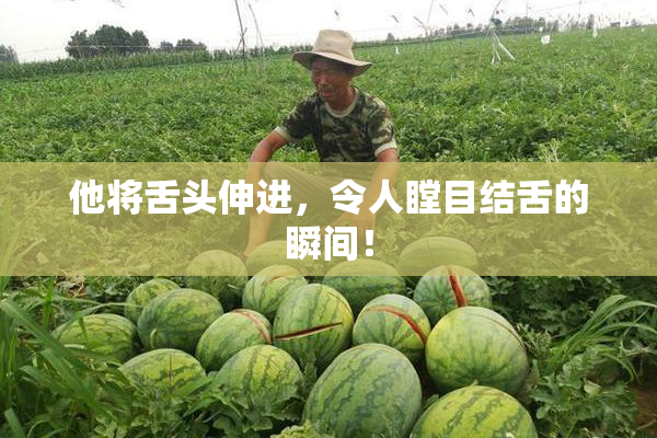 他将舌头伸进，令人瞠目结舌的瞬间！