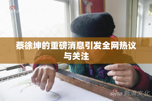 蔡徐坤的重磅消息引发全网热议与关注