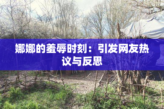 娜娜的羞辱时刻：引发网友热议与反思