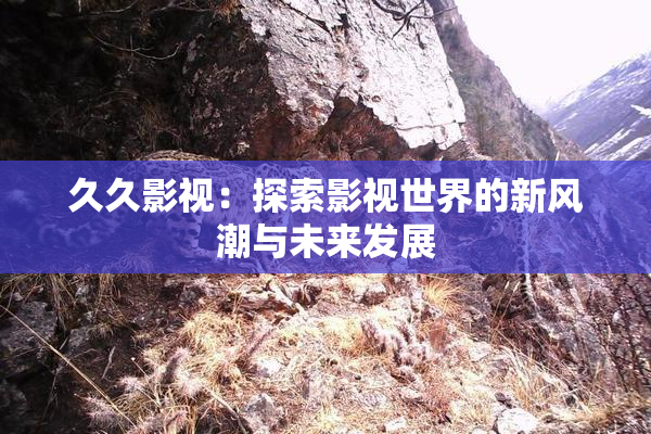久久影视：探索影视世界的新风潮与未来发展