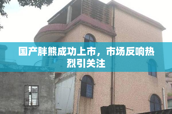 国产胖熊成功上市，市场反响热烈引关注