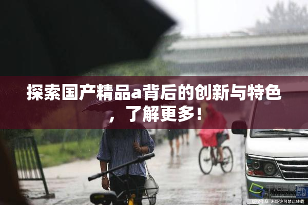 探索国产精品a背后的创新与特色，了解更多！