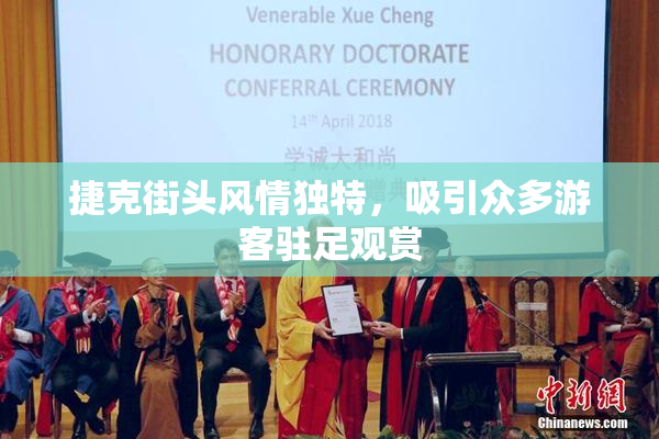 捷克街头风情独特，吸引众多游客驻足观赏