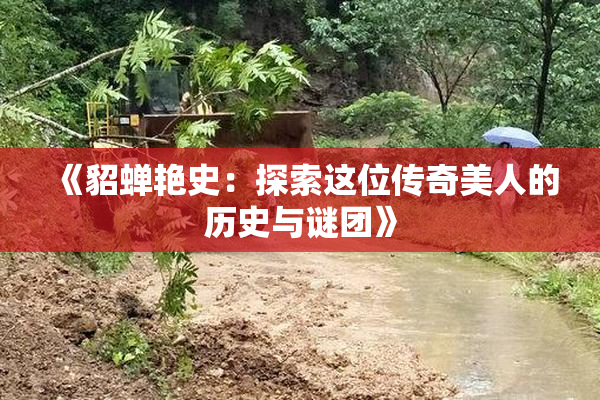 《貂蝉艳史：探索这位传奇美人的历史与谜团》