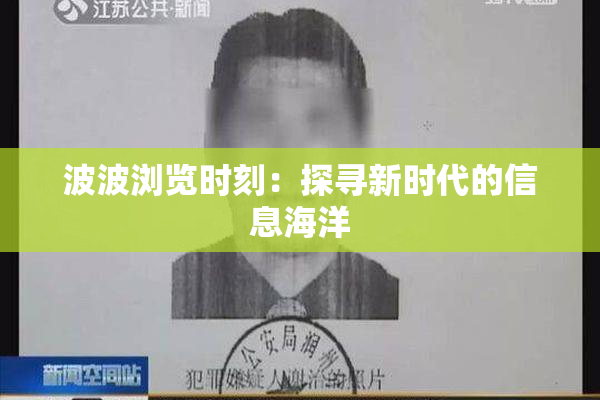 波波浏览时刻：探寻新时代的信息海洋