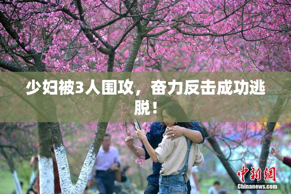 少妇被3人围攻，奋力反击成功逃脱！