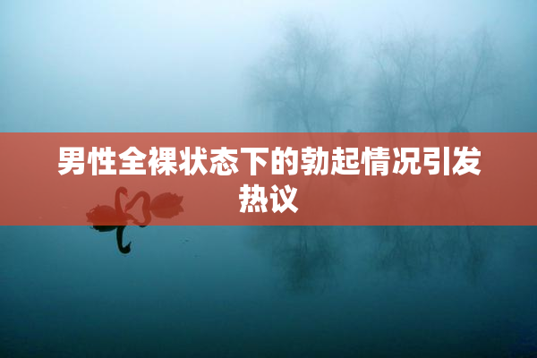 男性全裸状态下的勃起情况引发热议