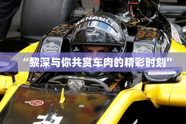 “黎深与你共赏车肉的精彩时刻”