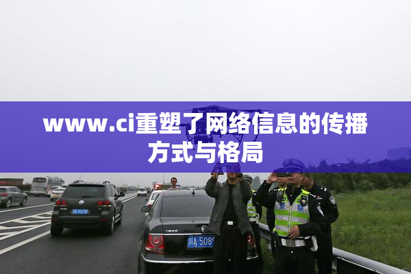 www.ci重塑了网络信息的传播方式与格局