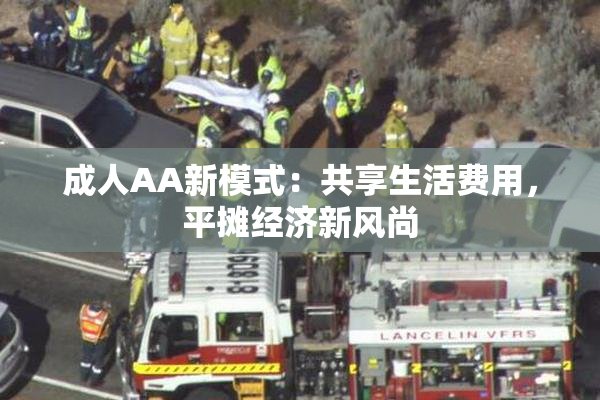 成人AA新模式：共享生活费用，平摊经济新风尚