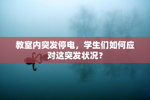 教室内突发停电，学生们如何应对这突发状况？