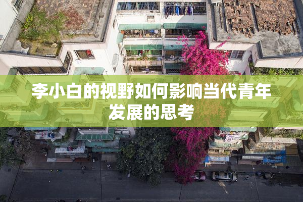 李小白的视野如何影响当代青年发展的思考
