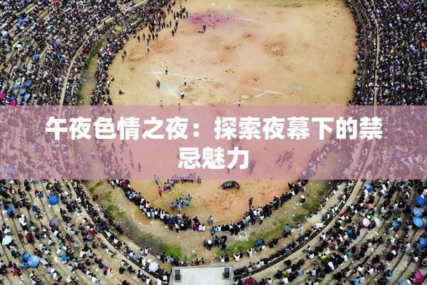 午夜色情之夜：探索夜幕下的禁忌魅力