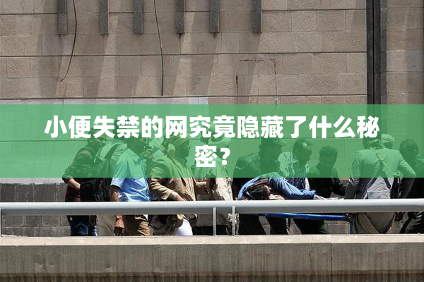 小便失禁的网究竟隐藏了什么秘密？