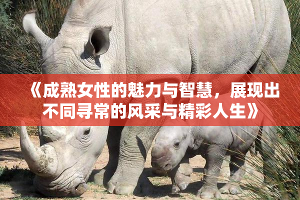 《成熟女性的魅力与智慧，展现出不同寻常的风采与精彩人生》