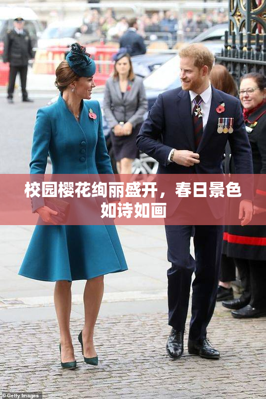 校园樱花绚丽盛开，春日景色如诗如画