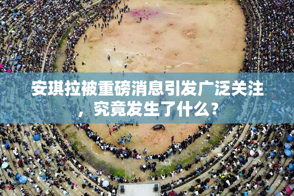 安琪拉被重磅消息引发广泛关注，究竟发生了什么？