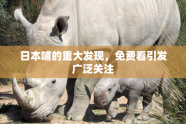 日本哺的重大发现，免费看引发广泛关注