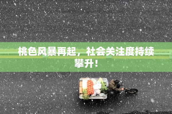 桃色风暴再起，社会关注度持续攀升！