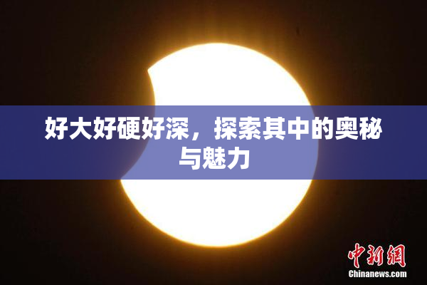 好大好硬好深，探索其中的奥秘与魅力