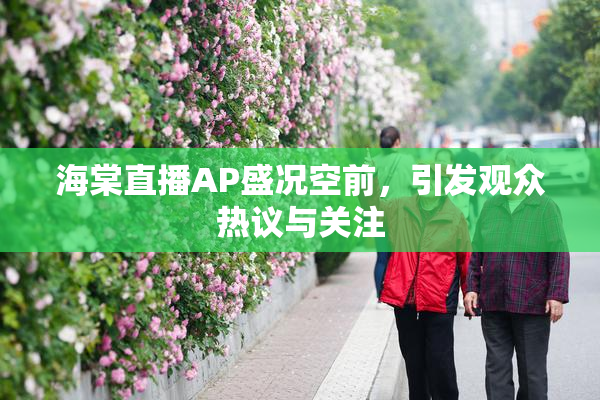 海棠直播AP盛况空前，引发观众热议与关注