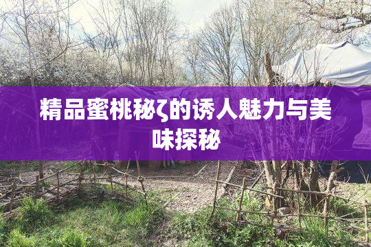 精品蜜桃秘ζ的诱人魅力与美味探秘
