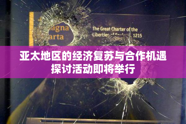 亚太地区的经济复苏与合作机遇探讨活动即将举行