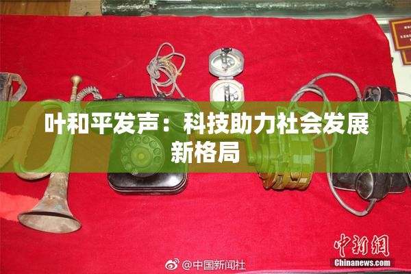 叶和平发声：科技助力社会发展新格局