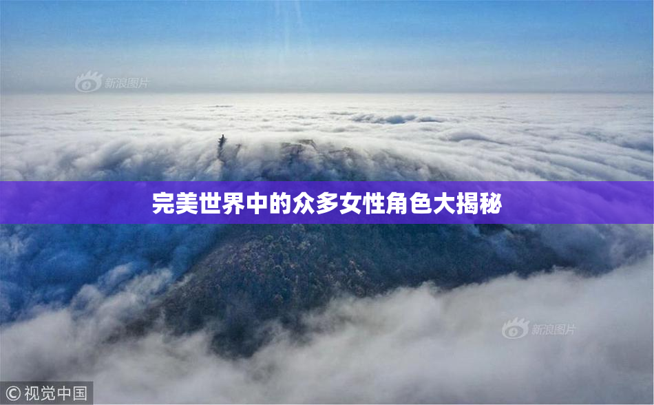 完美世界中的众多女性角色大揭秘